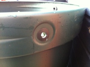 Water Butt Float Sensor Install 2